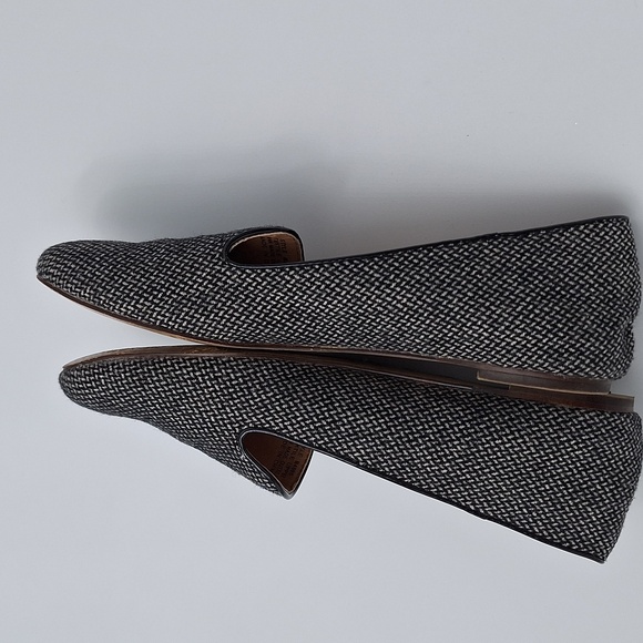 J. Crew Black and White Flats Tweed Women's Loafers - Picture 8 of 15